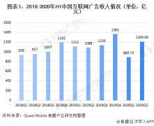 2020年上半年中国互联网广告投放情况