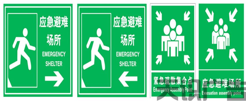 了解应急避难场紧急疏散标识牌(图1)