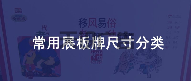 常用展板牌尺寸分类(图1)