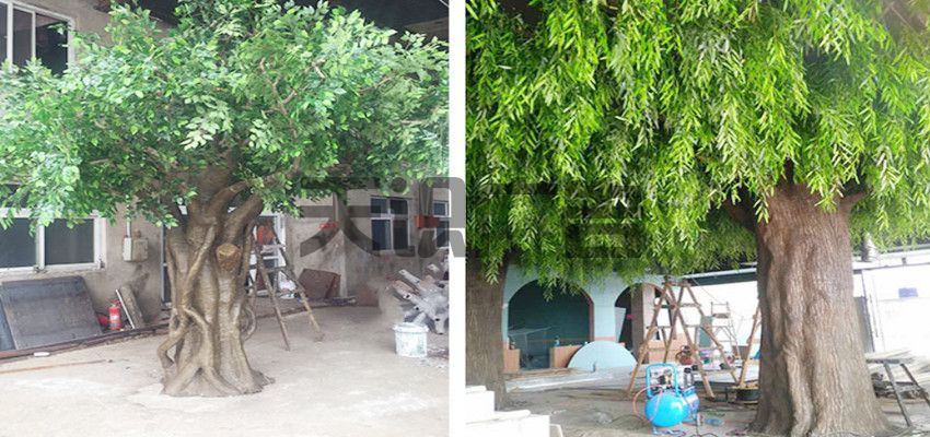 水泥仿真榕树的上色步骤解析(图1)