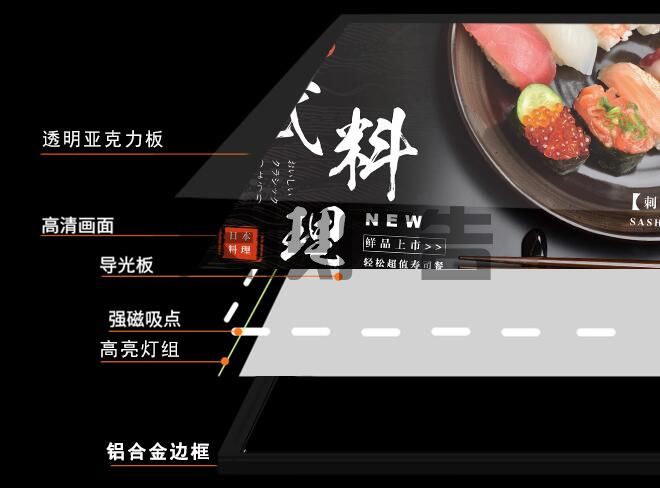 点餐灯箱是用什么材质制作的？(图2)