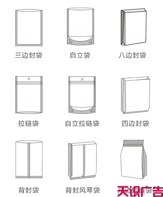 食品包装袋印刷制作袋形有哪些？