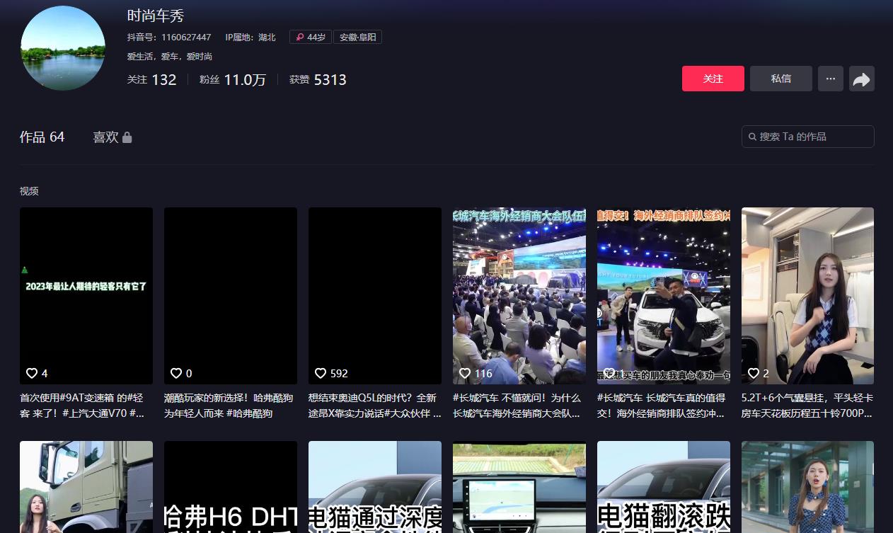 时尚车秀-抖音广告发布多少钱(图1)