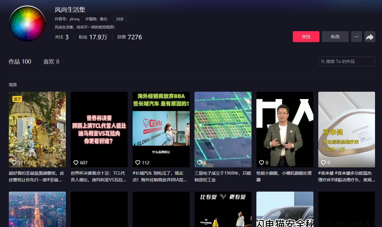 风尚生活集-抖音广告发布多少钱(图1)